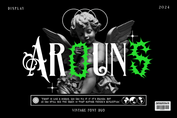 Arouns: Mastering the Bold Blackletter Font Duo