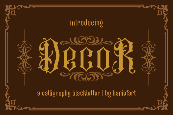 Decor: A Modern Take on Blackletter Sophistication