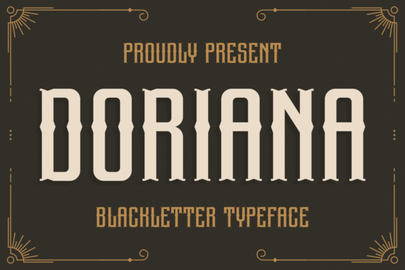 Doriana: Mastering the Bold Blackletter Font for Modern Designs