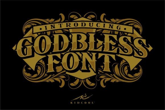 Godbless: A Bold Blackletter for Modern Branding