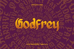 Godfrey: Crafting Bold Narratives with Blackletter Style