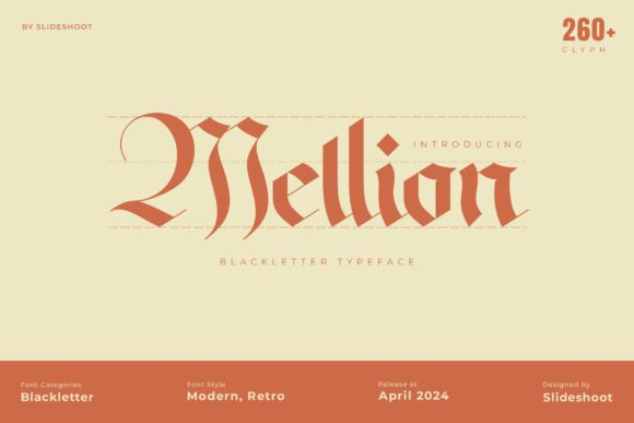 Mellion Blackletter: A Modern Take on Classic Elegance