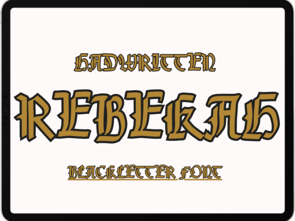 Rebekah: A Bold Blackletter Font for Modern Projects