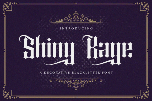 Shiny Kage: A Bold Blackletter for Modern Edge