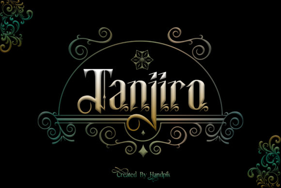 Tanjiro: The Modern Blackletter Font for Elegant Branding