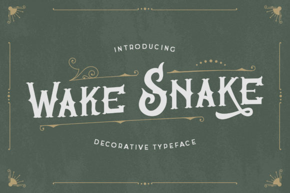 Wake Snake: The Blackletter Font for Modern Branding
